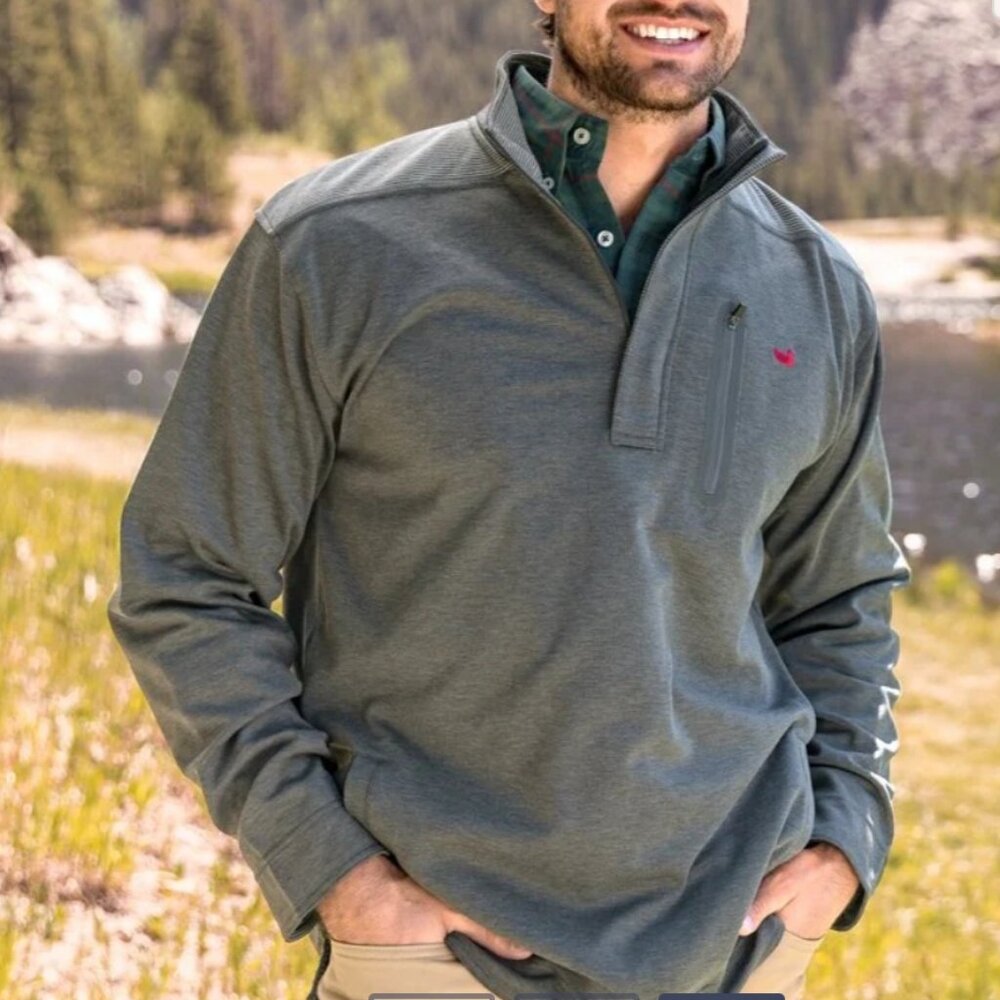 Southern Marsh FieldTec Ridgeway Performance Pullover Charcoal Large